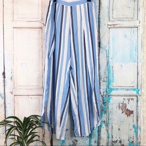 NWT Drew Whitney Stripe Pant in Ocean